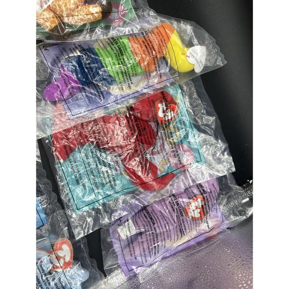 McDonald's TY Teenie Beanie Babies Complete Set of 1-12 1998 New - Picture 7 of 9